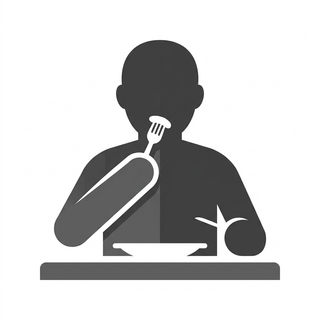 pictogram Avondeten