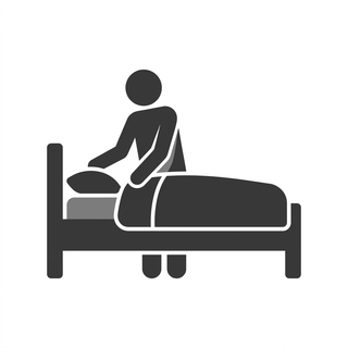 pictogram Bed opmaken