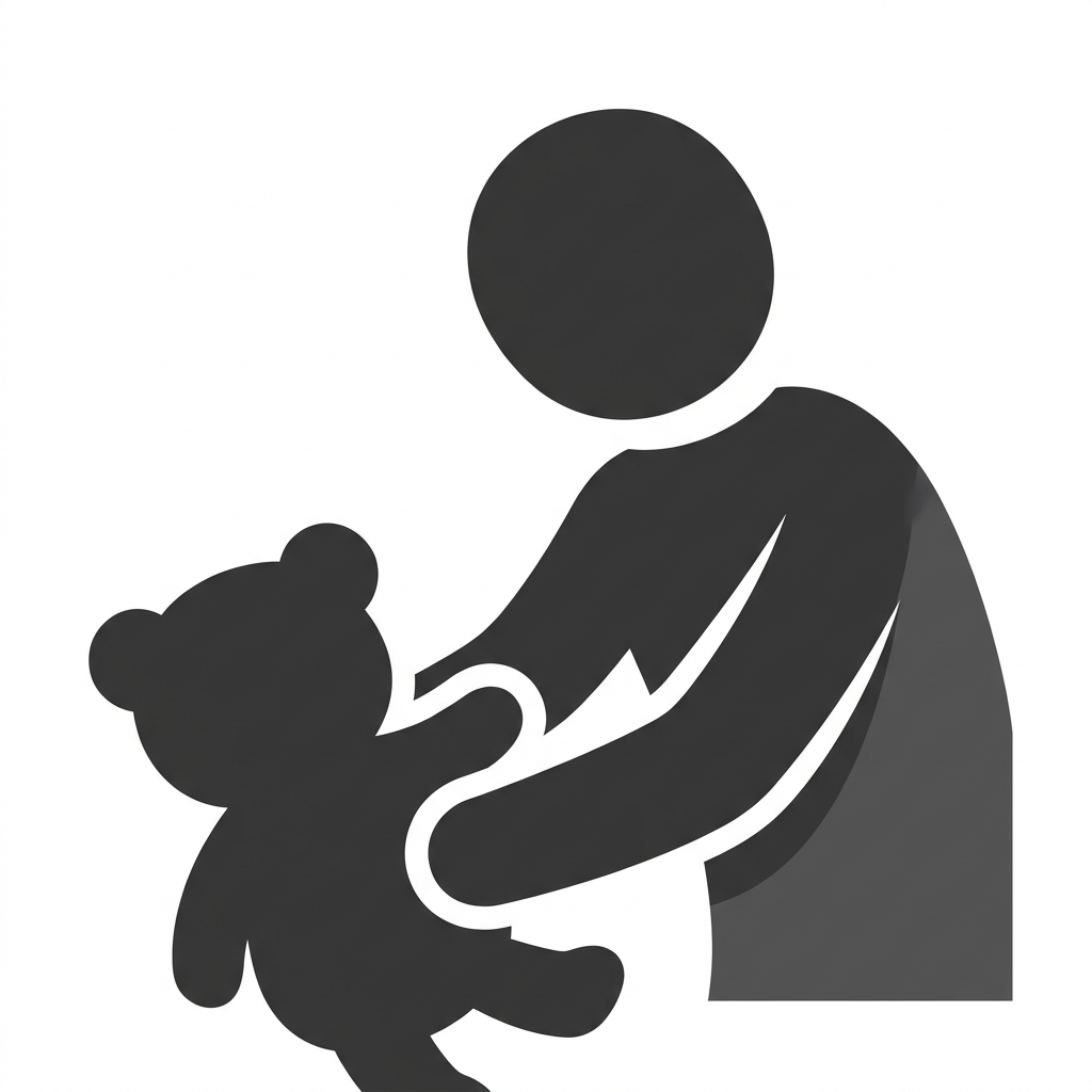 pictogram Een knuffel pakken