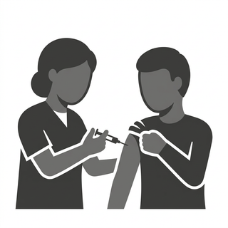 pictogram Een prikje krijgen