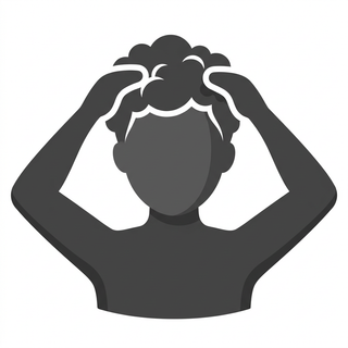 pictogram Haar wassen