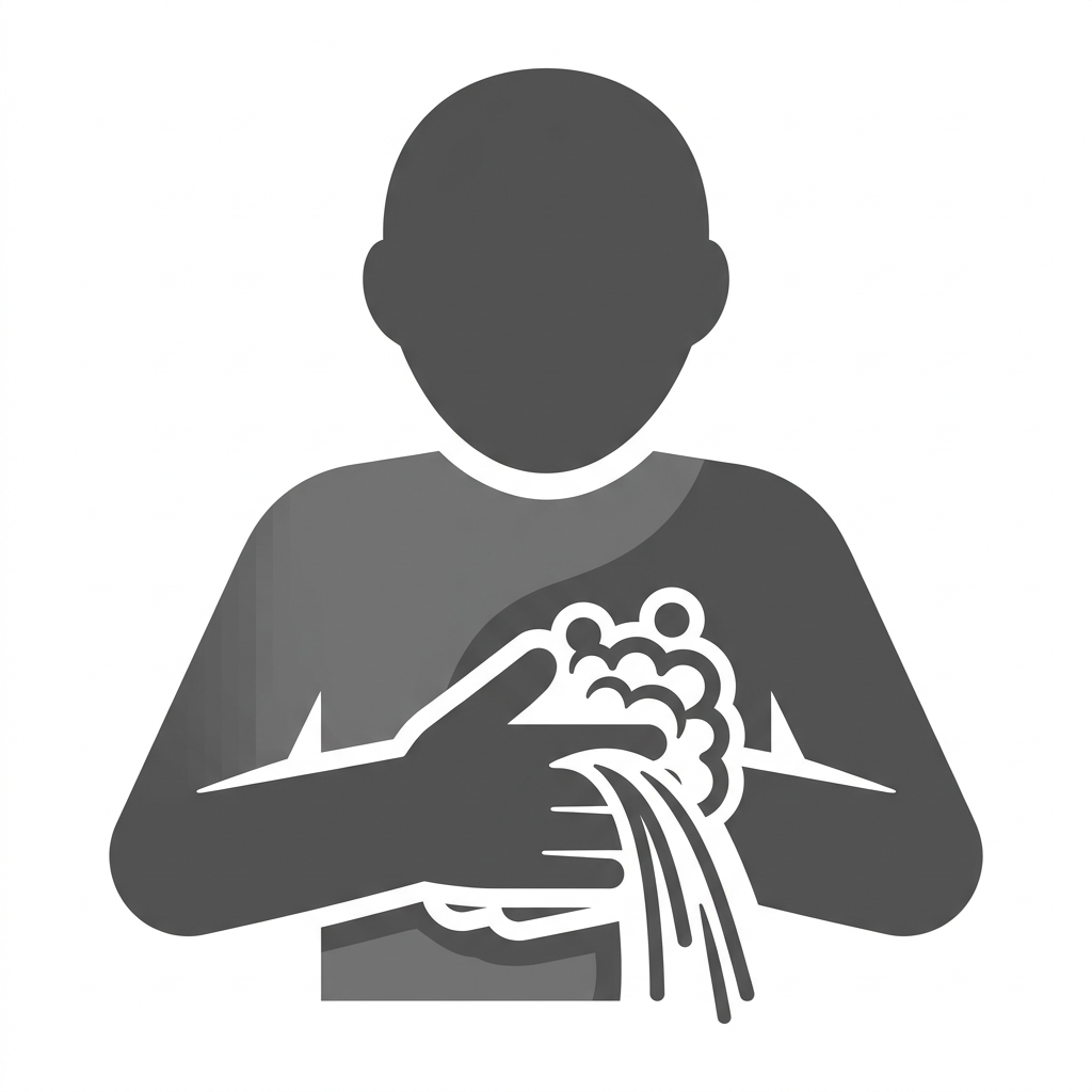 pictogram Handen wassen