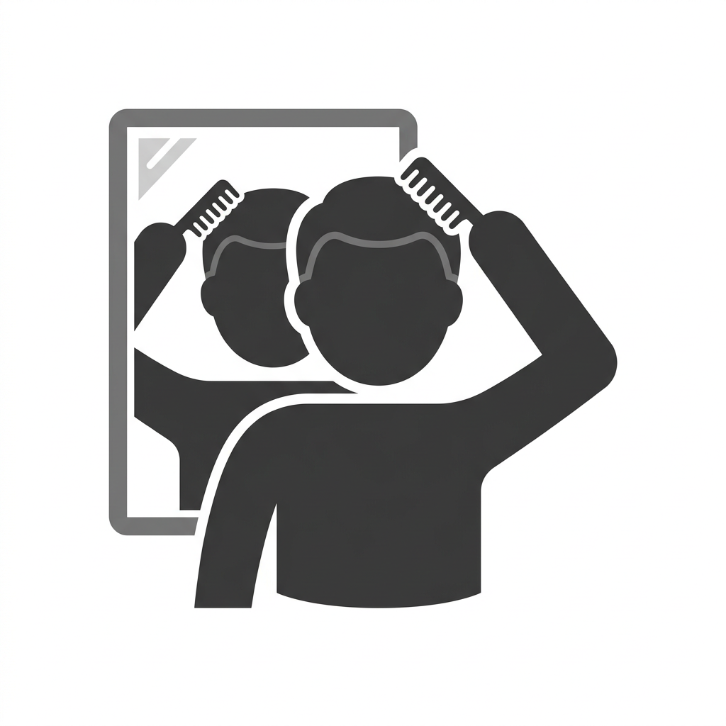 pictogram Haren kammen