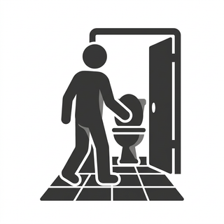 pictogram Naar de wc gaan