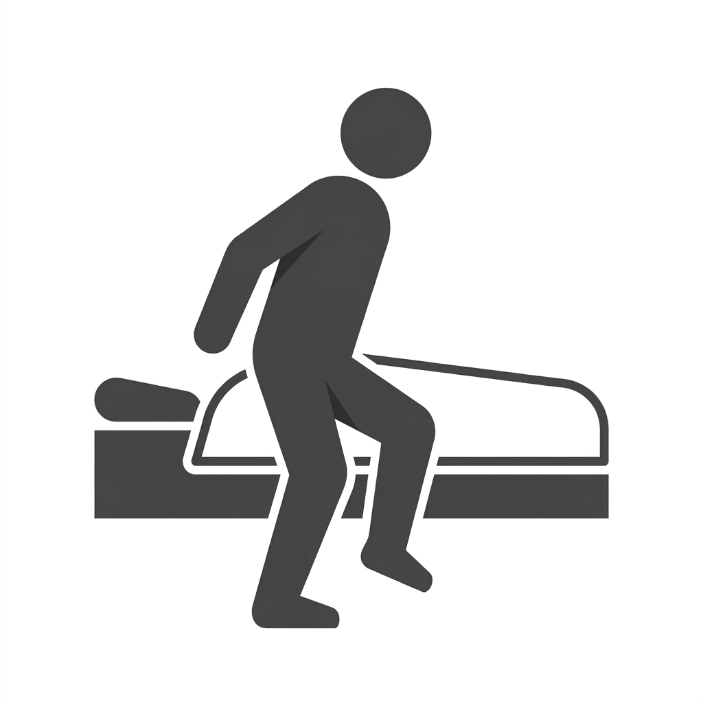 pictogram Opstaan
