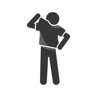 pictogram Shirt aantrekken
