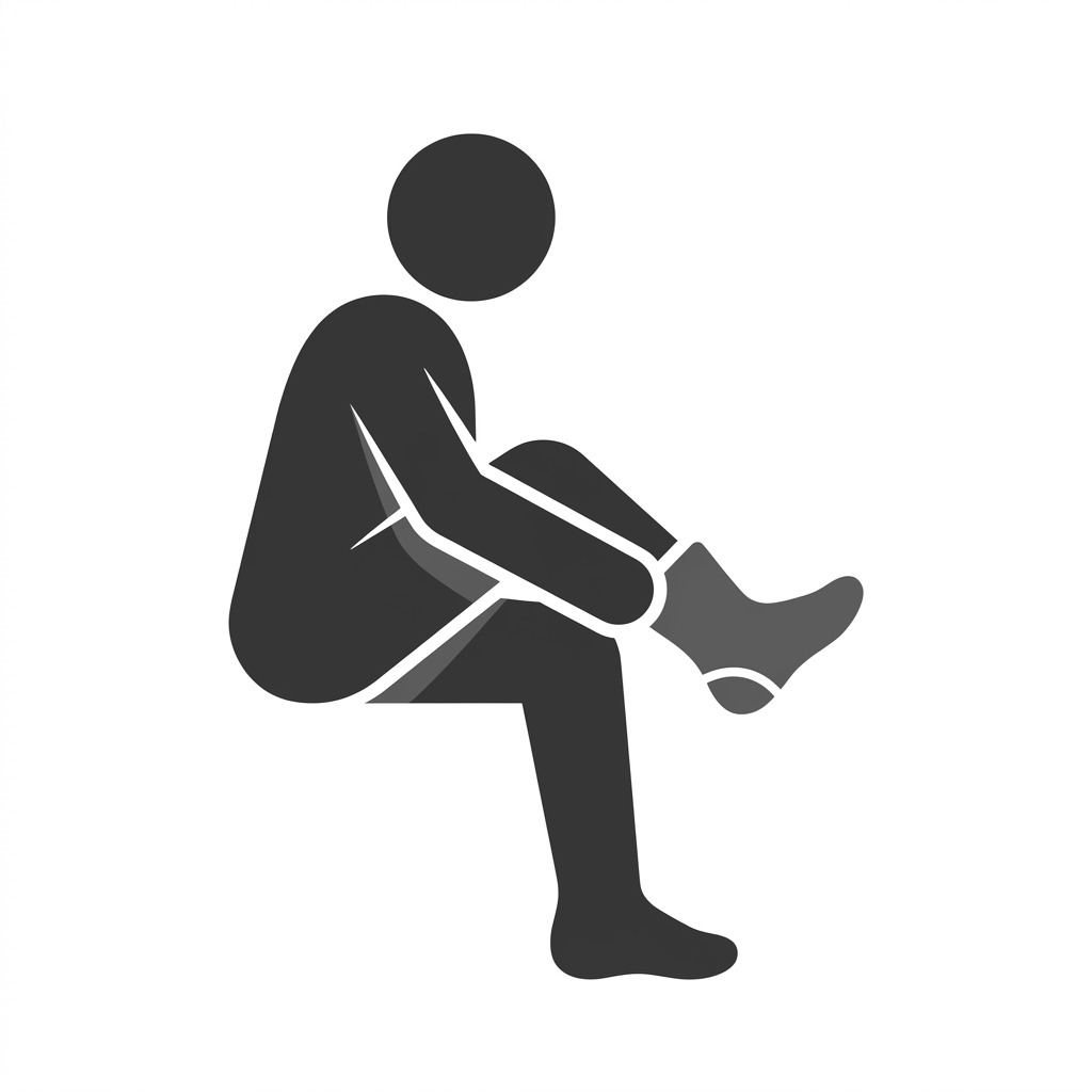 pictogram Sokken aandoen