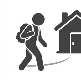 pictogram Thuiskomen na school