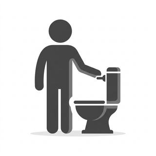 pictogram Toilet doortrekken